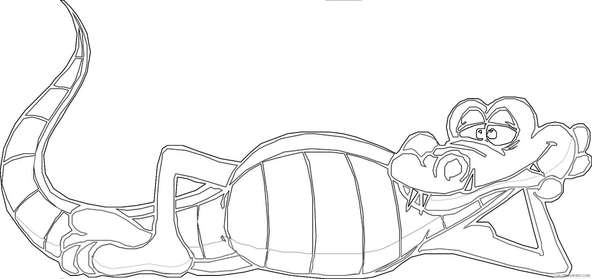 Coloring elegant kaa