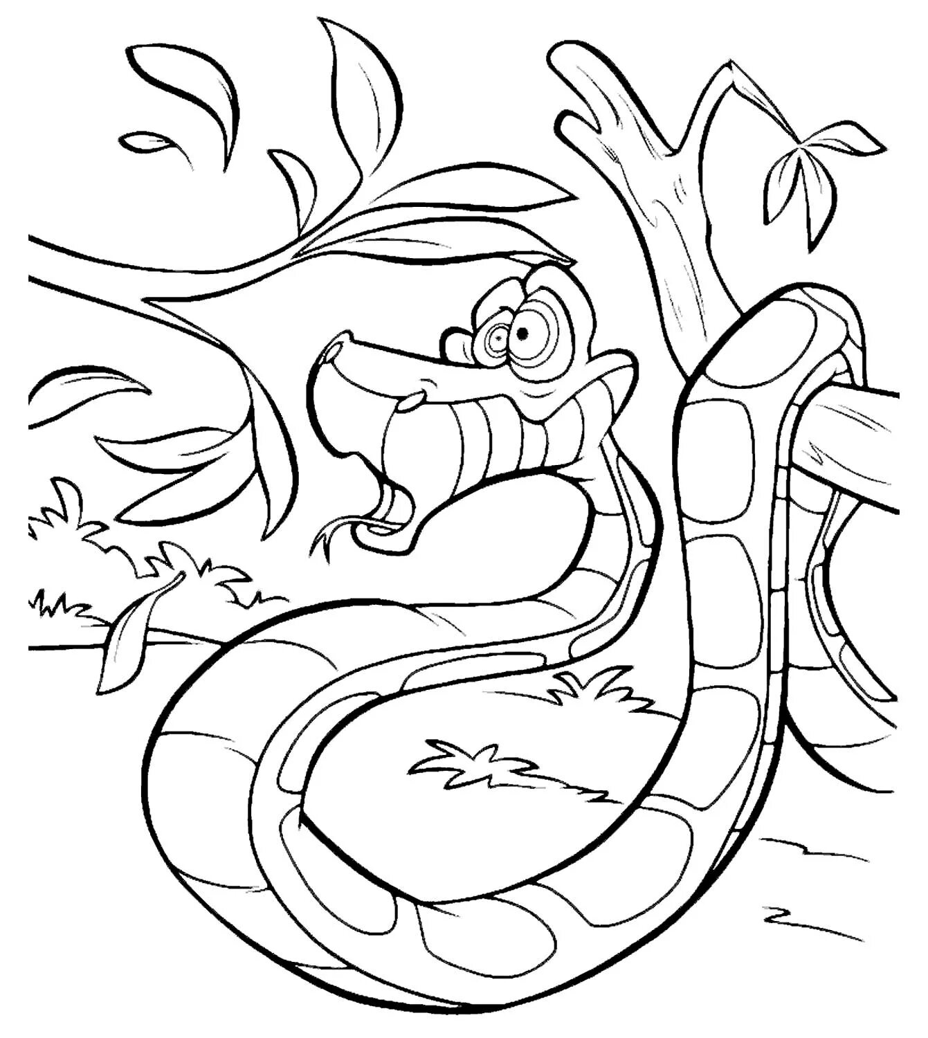 Kaa's impressive coloring page