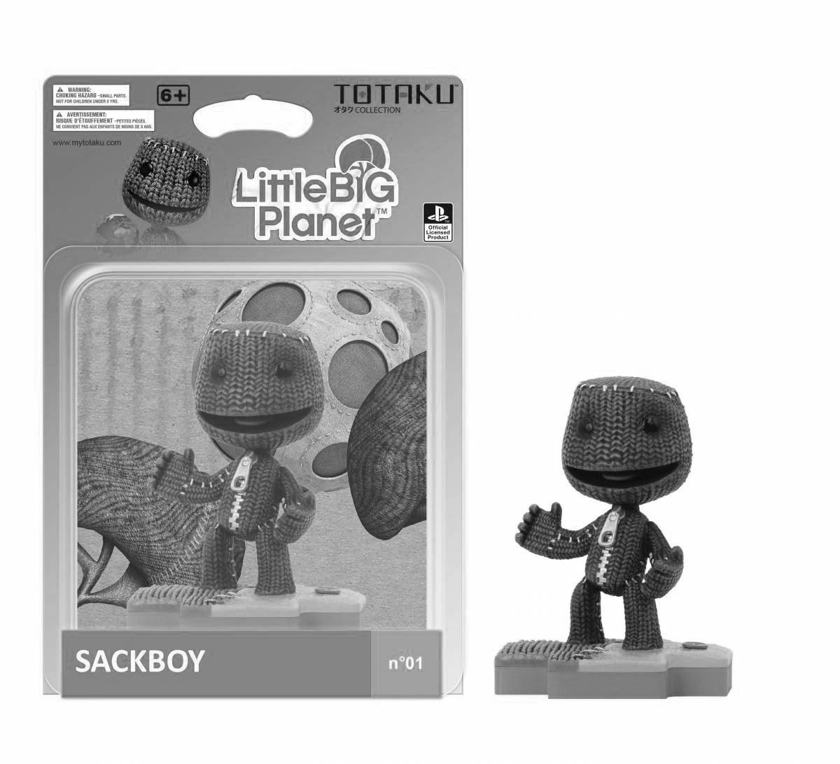 Exquisite sackboy coloring page
