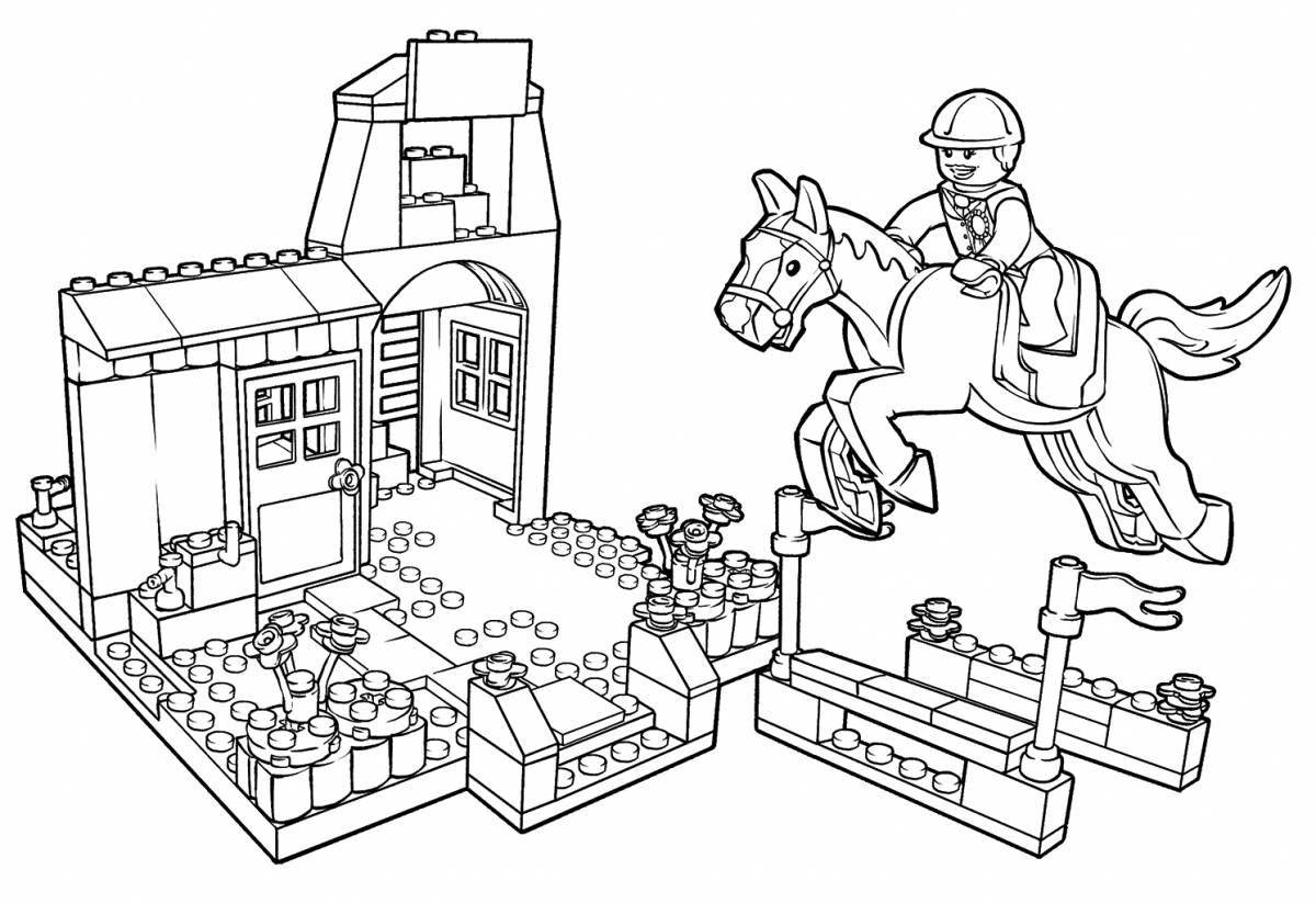 Amazing legoland coloring page