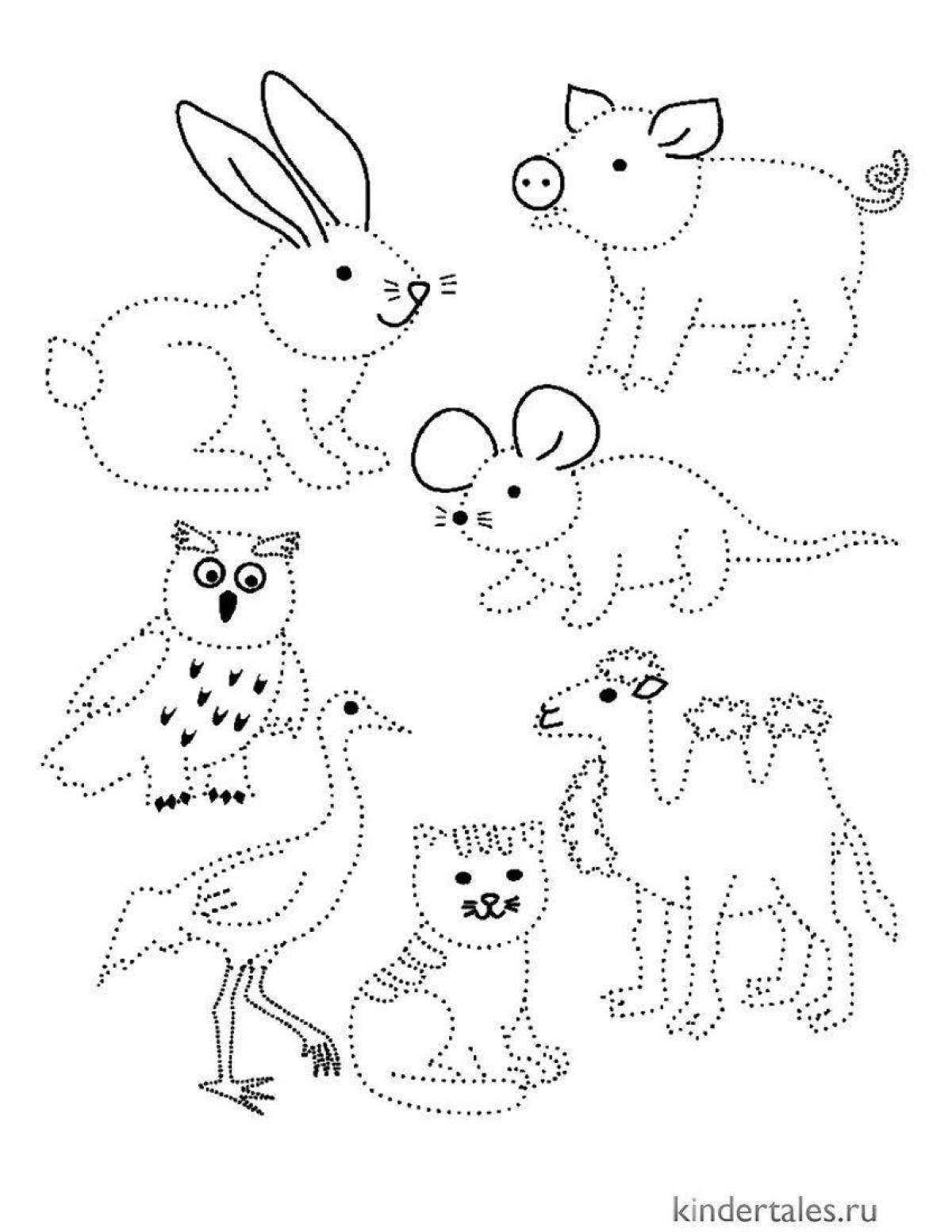 Color coloring page outline
