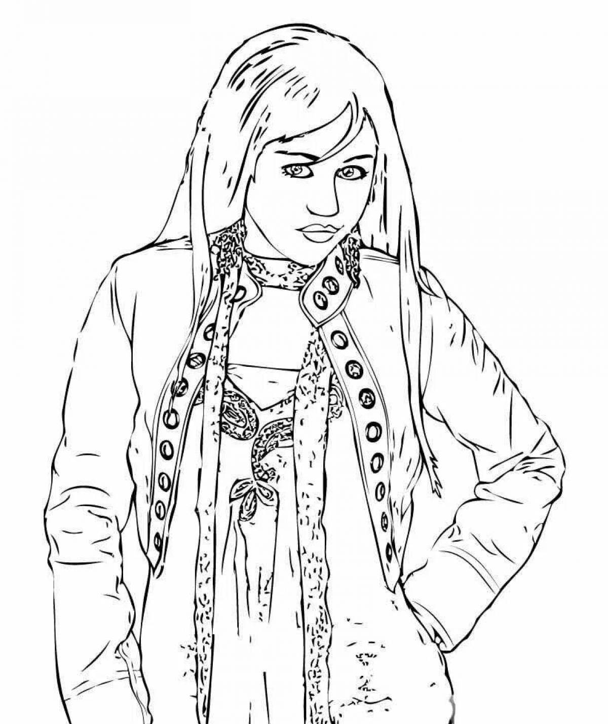 Hanna glowing coloring book