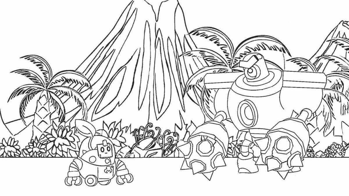 Color-bright nani coloring page