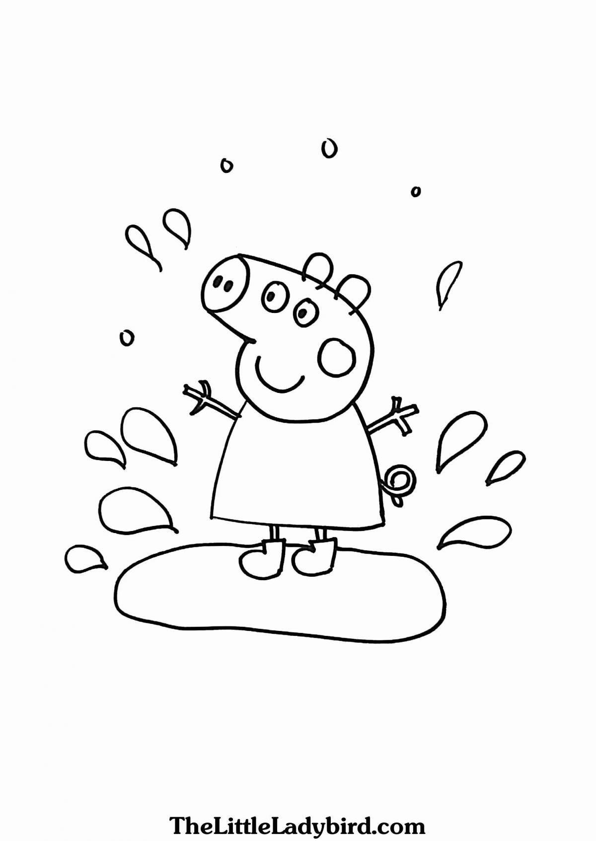 Coloring puddle shining