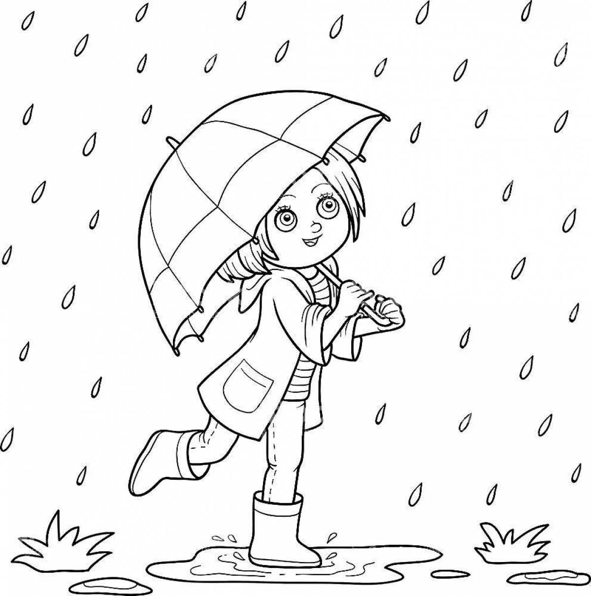 Glorious puddle coloring page