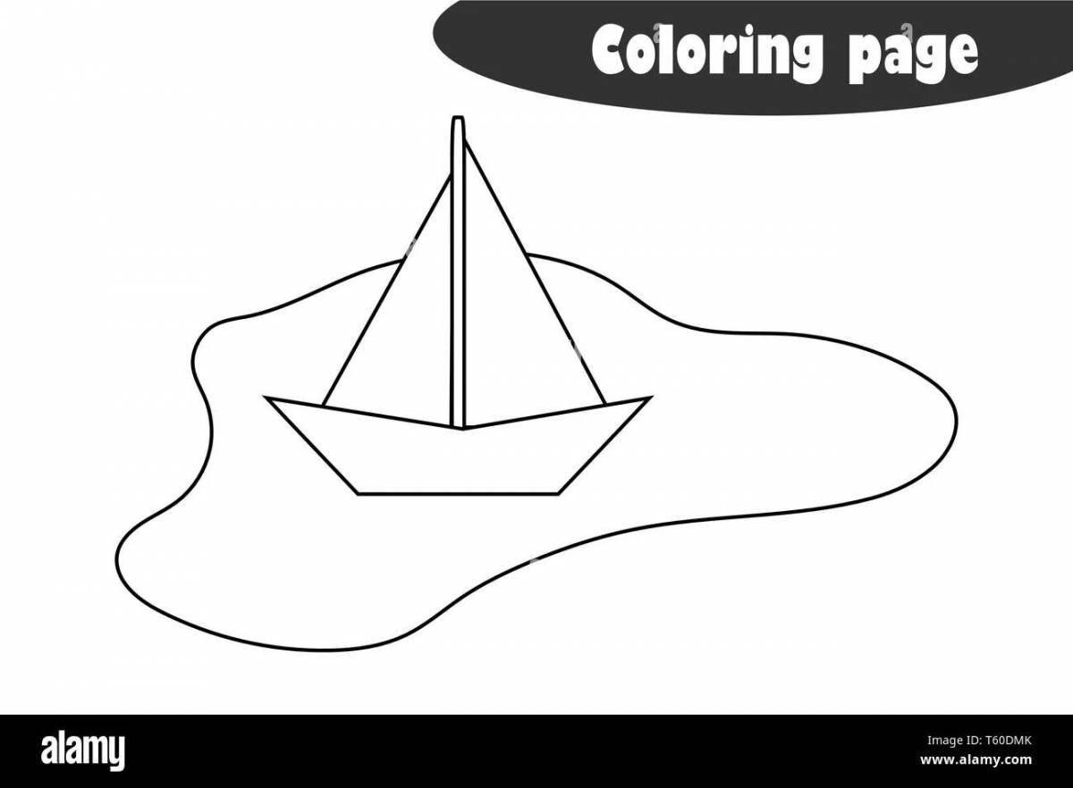 Coloring page dazzling puddle