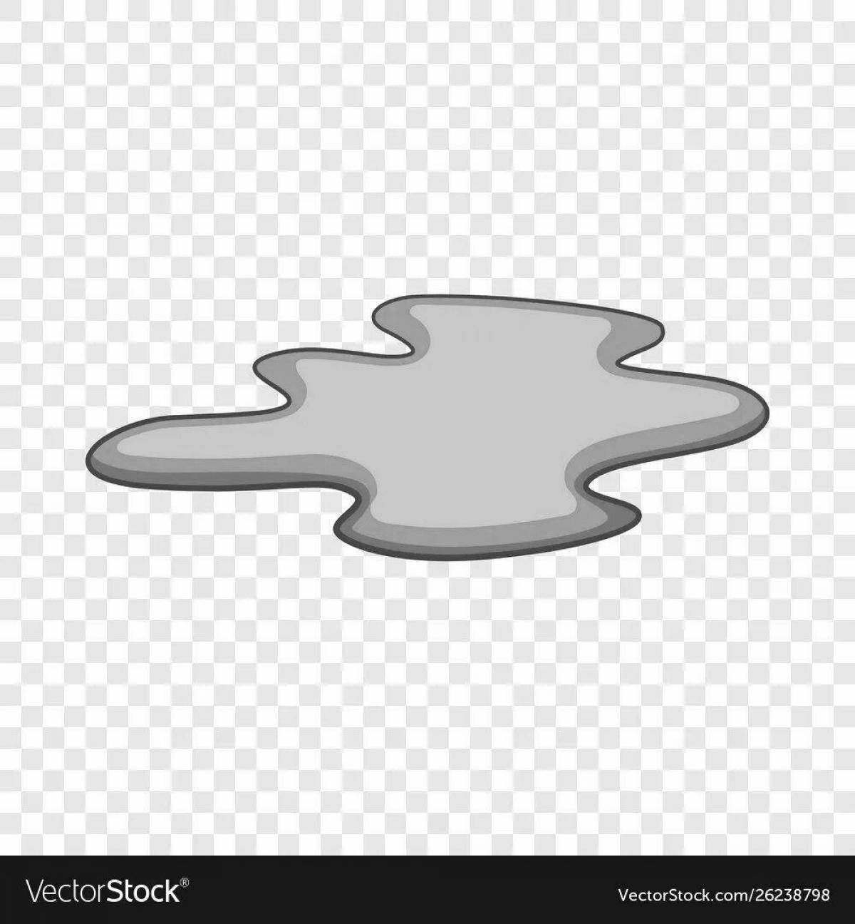 Awesome puddle coloring page