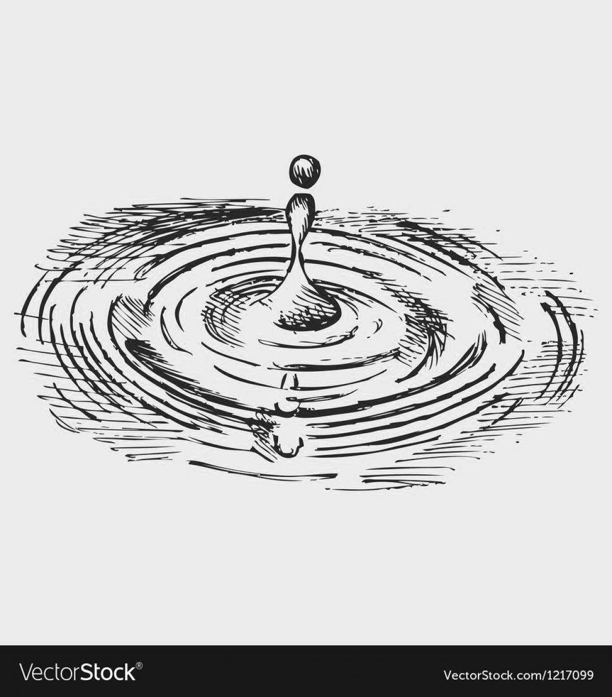 Coloring cute puddle