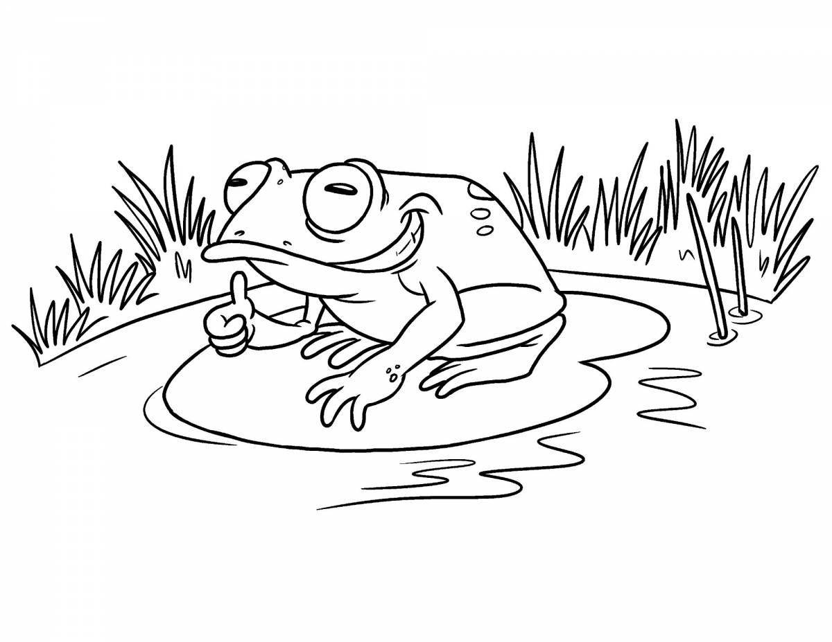 Cute puddle coloring page