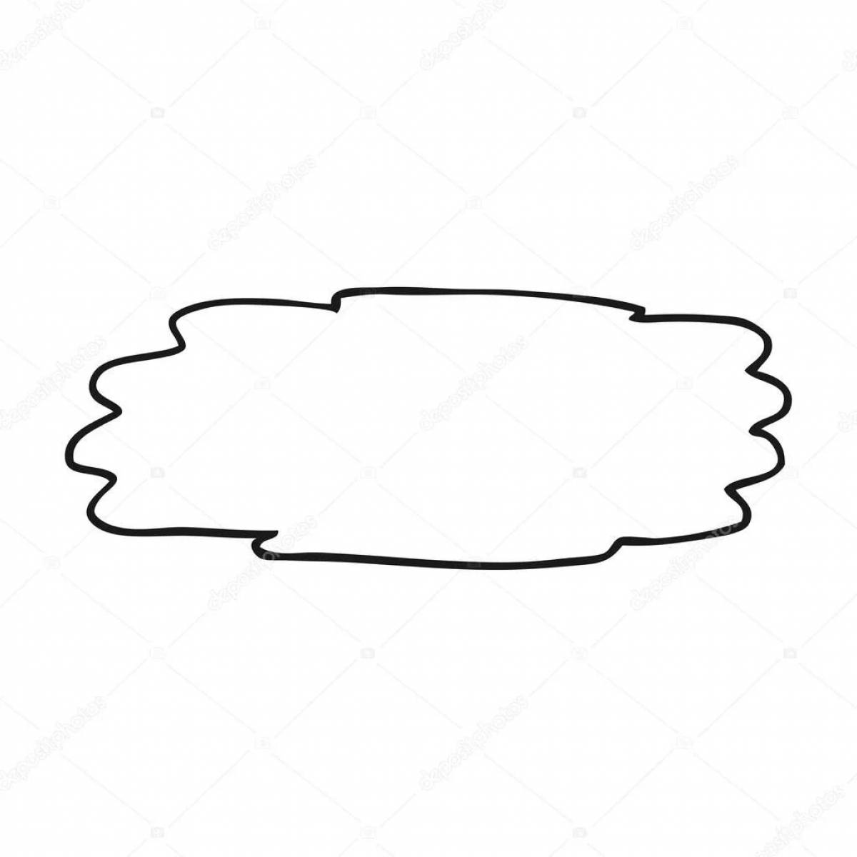 Gorgeous puddle coloring page