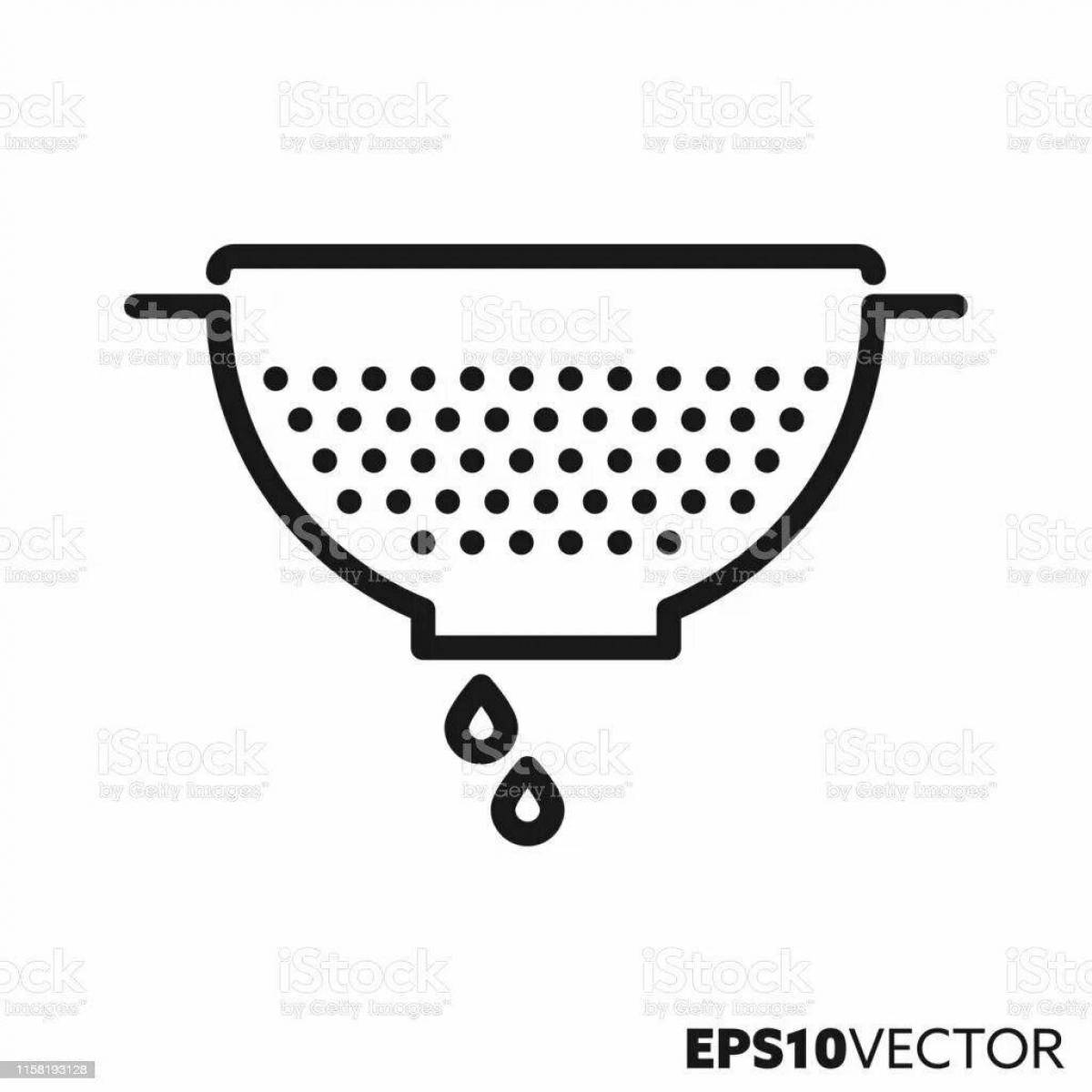 Photo Amazing Sieve coloring page