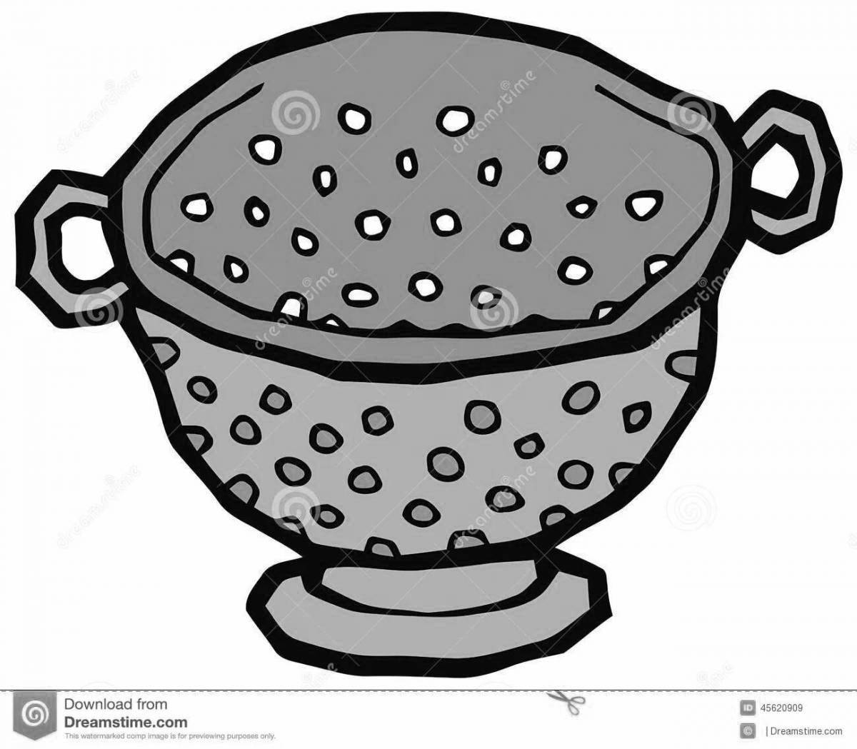 Sieve inspirational coloring page