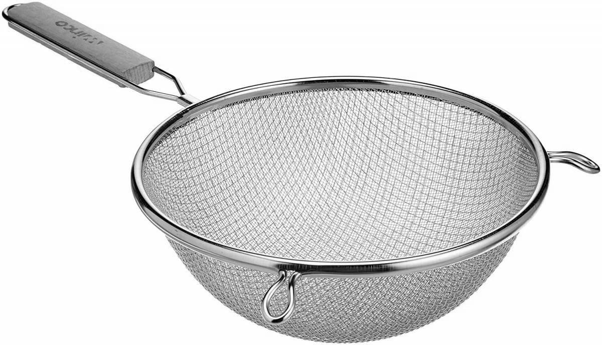 Photo Funny sieve coloring page