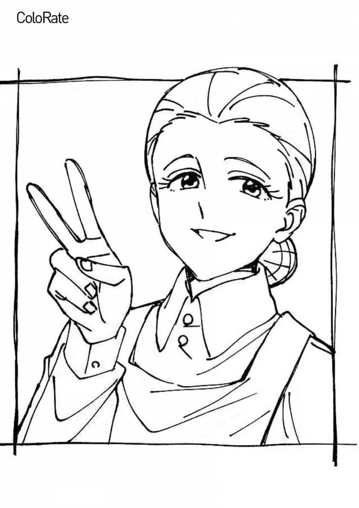 Photo Coloring fairy tale isabelle