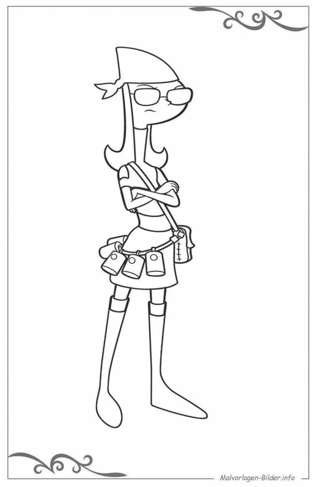 Photo Colouring glamorous isabelle