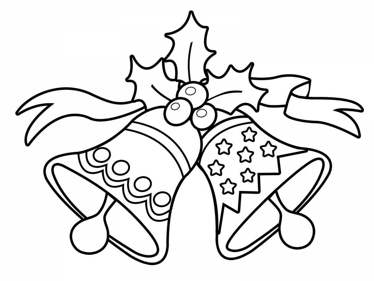 Charming bells coloring page