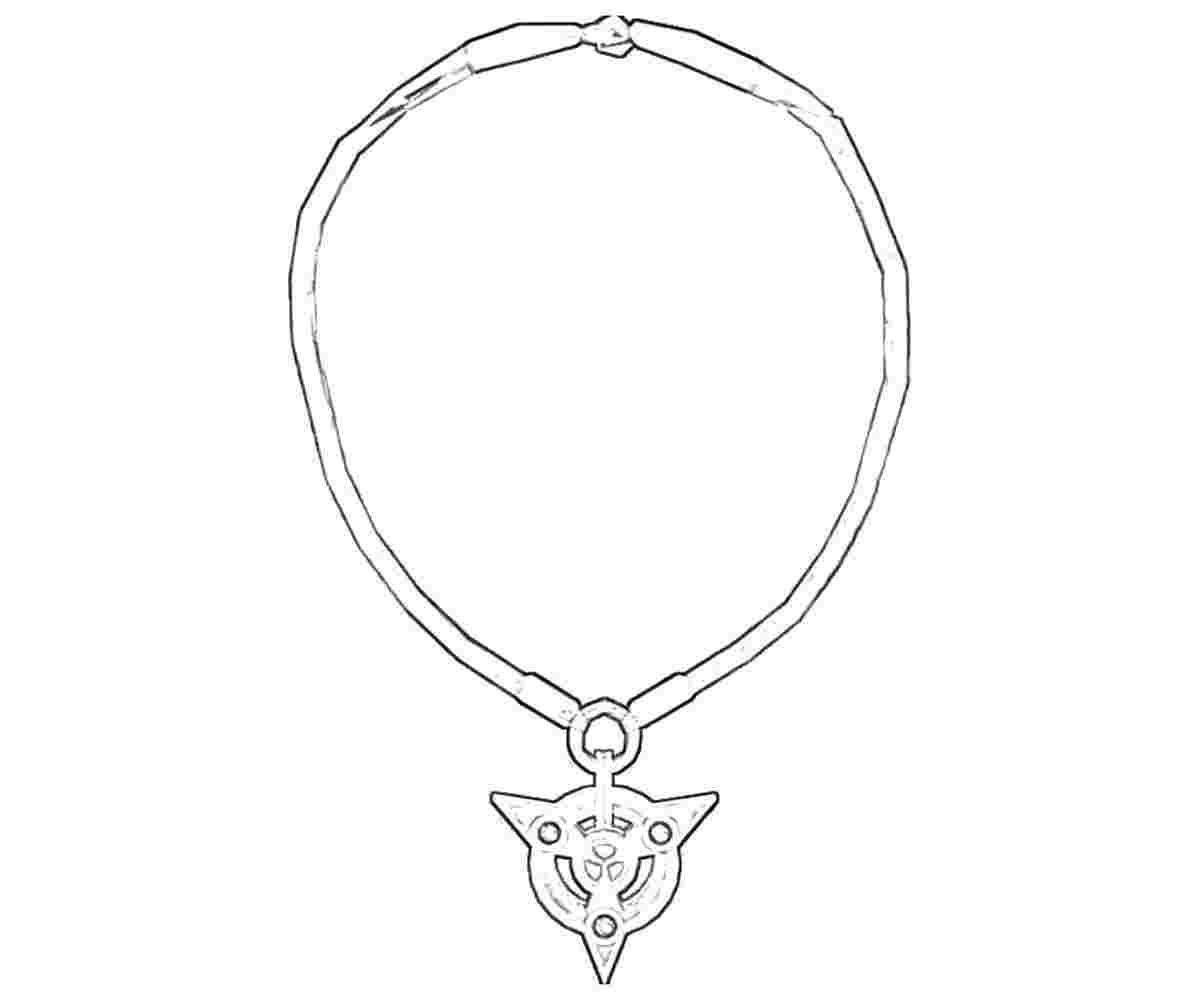 Magic amulet coloring page