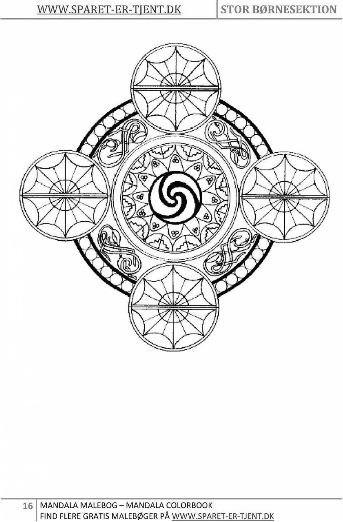 Seductive amulet coloring page