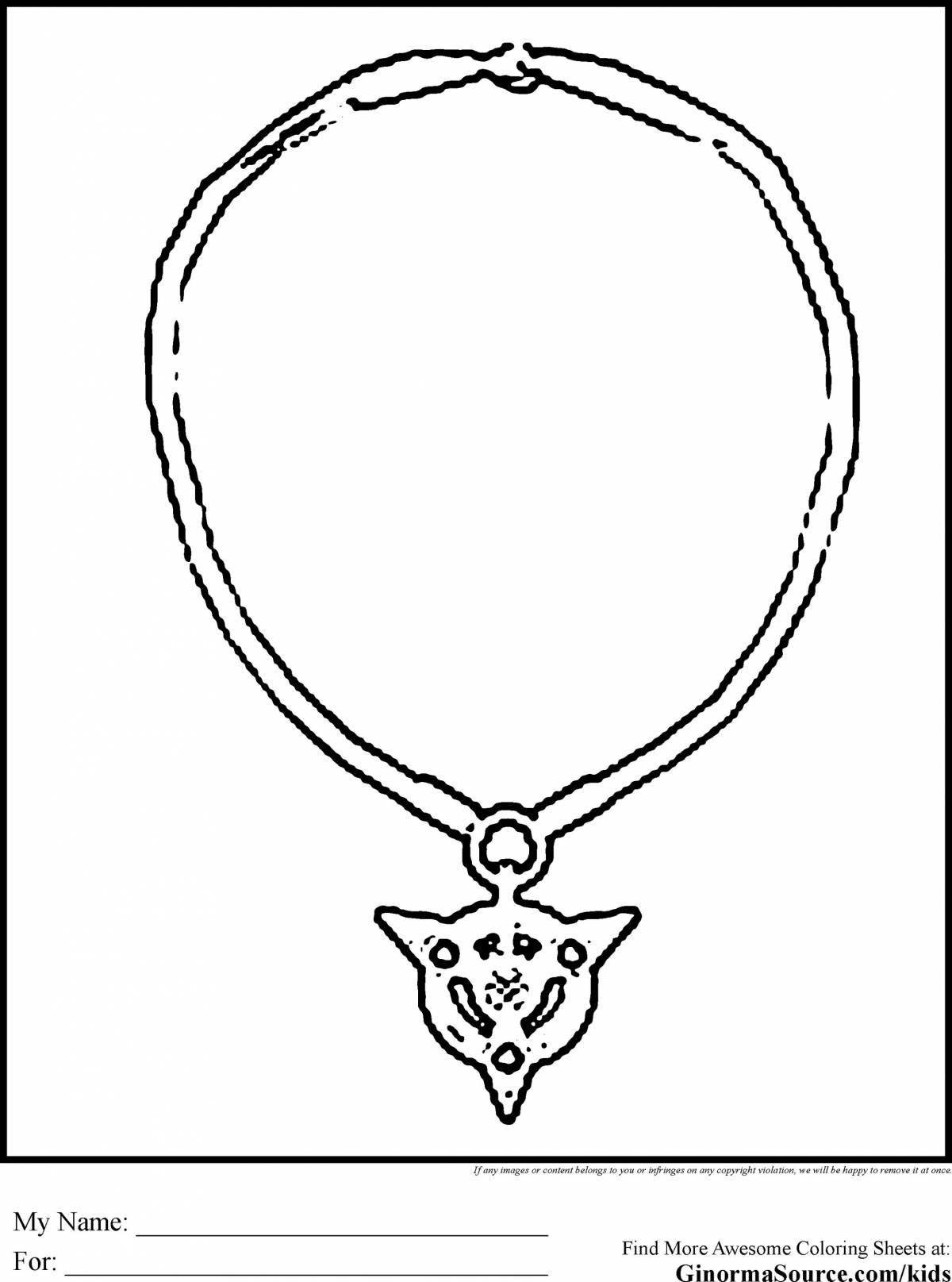 Gorgeous Amulet coloring page