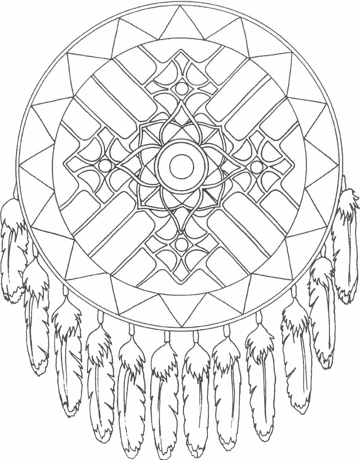 Glorious amulet coloring page