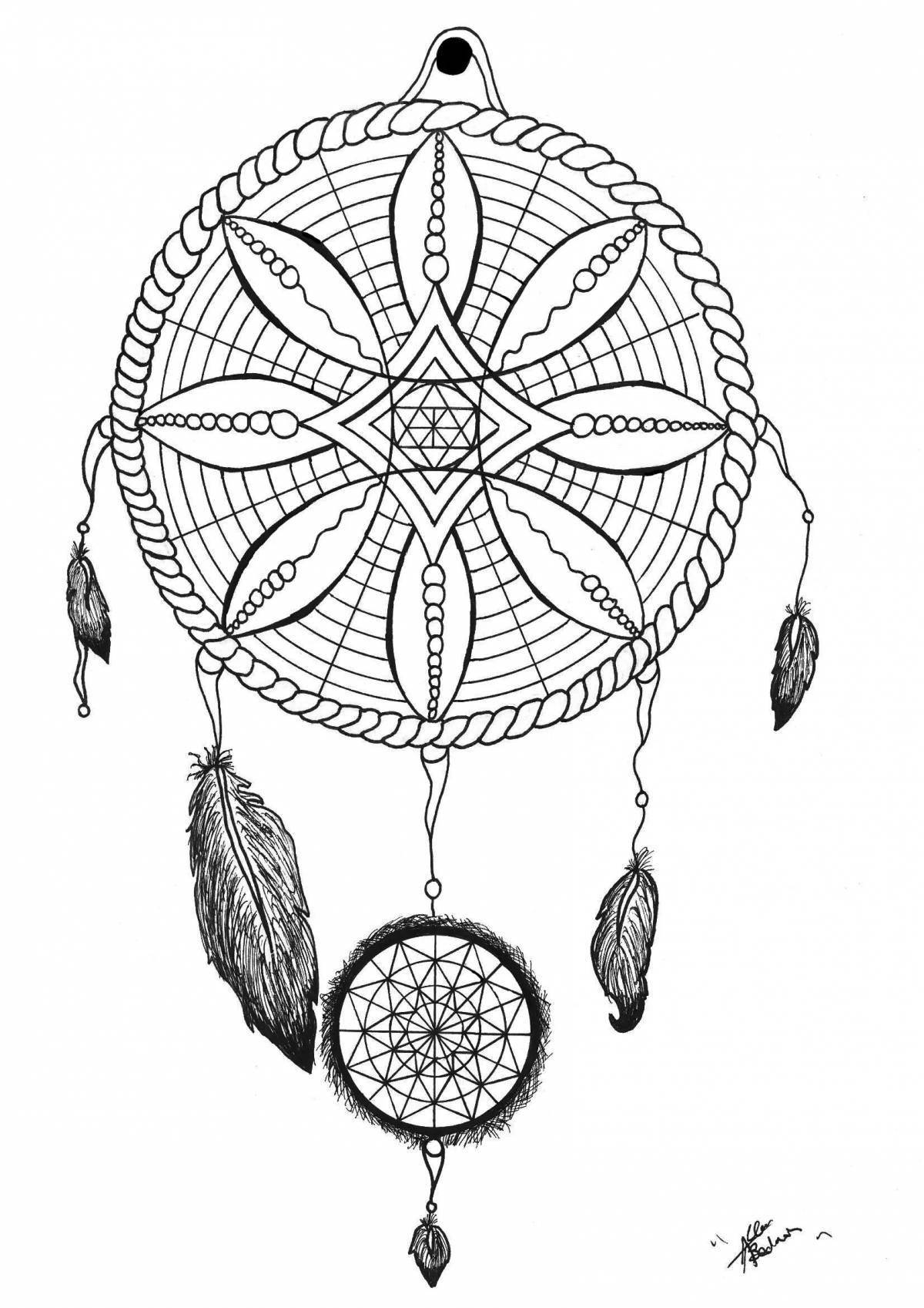 Shining amulet coloring page
