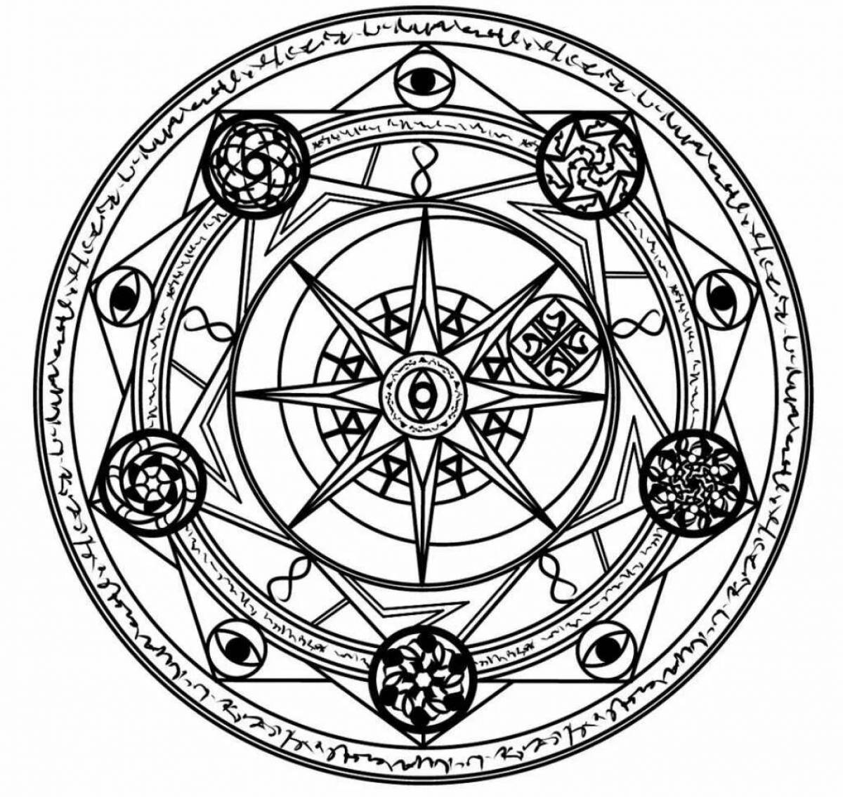 Awesome amulet coloring page