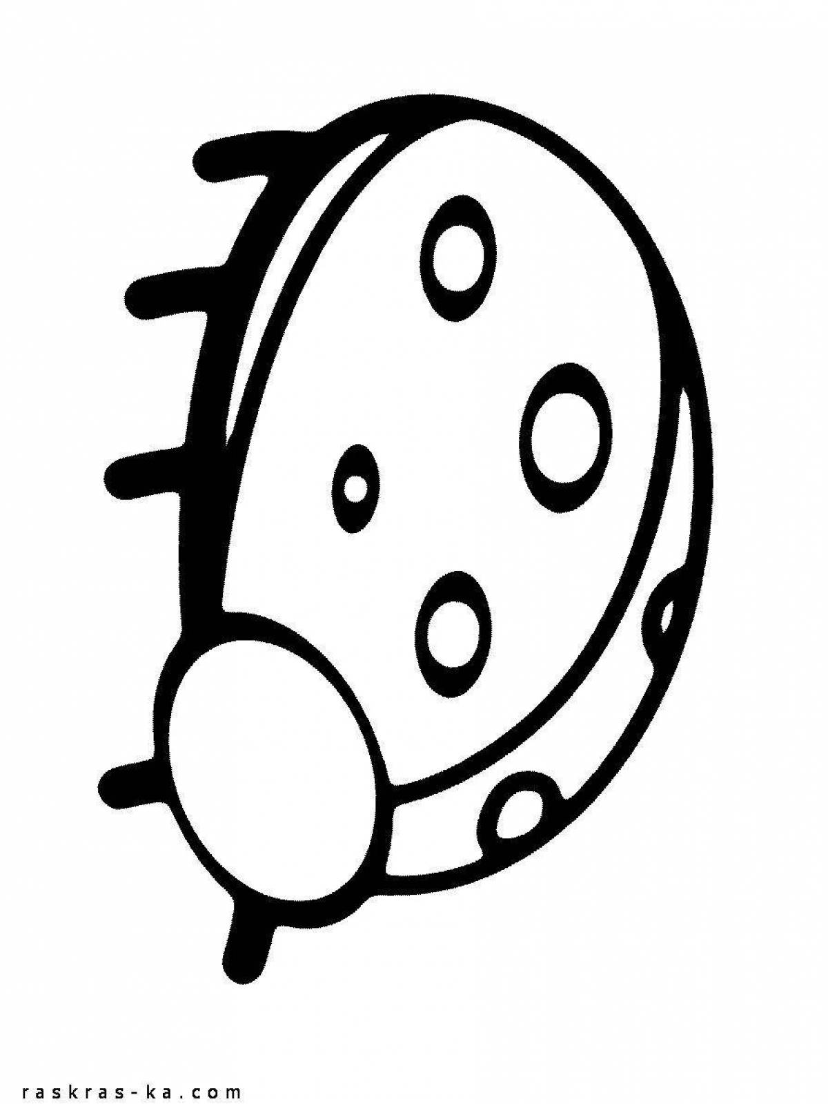 Coloring book beautiful amulet