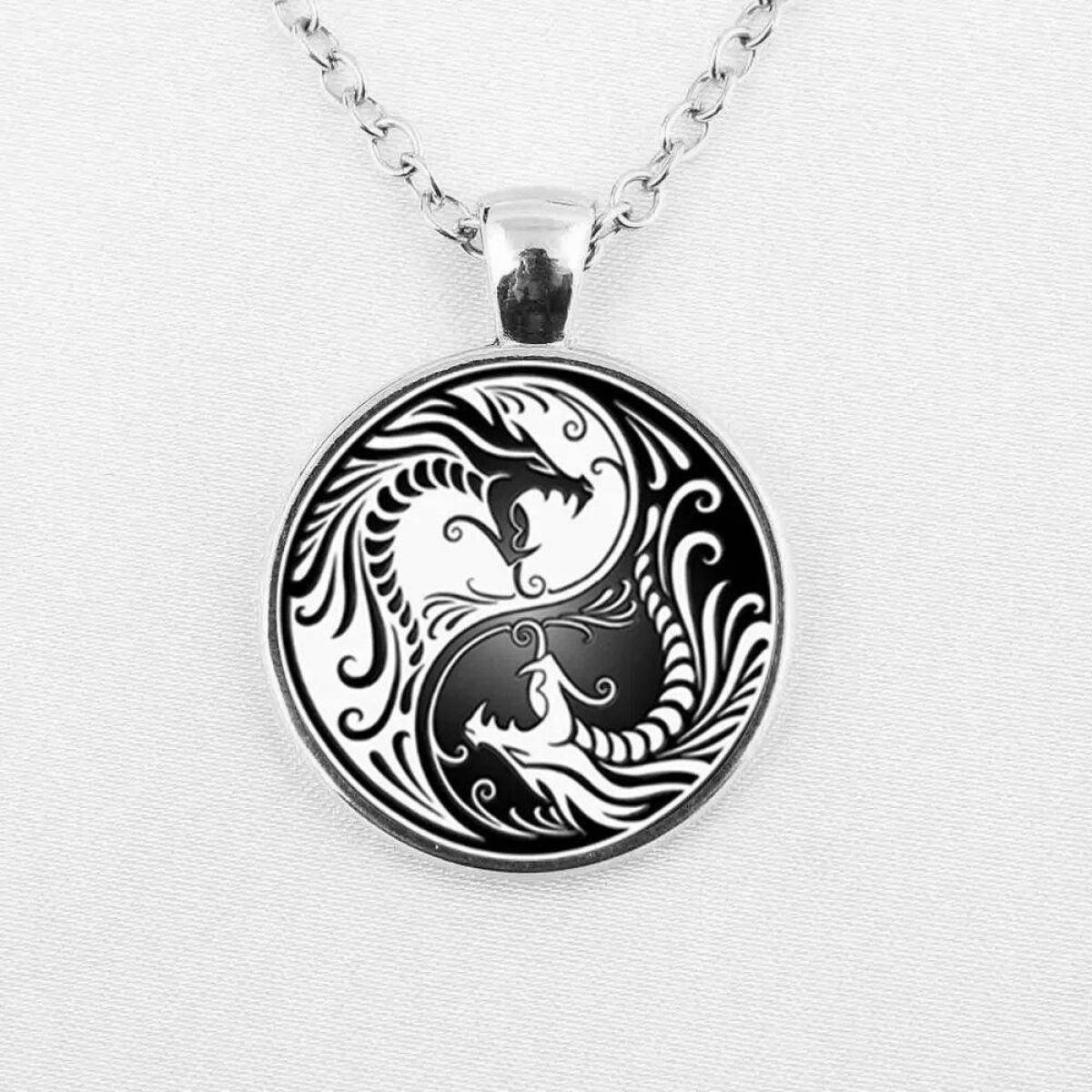 Beautiful amulet coloring page