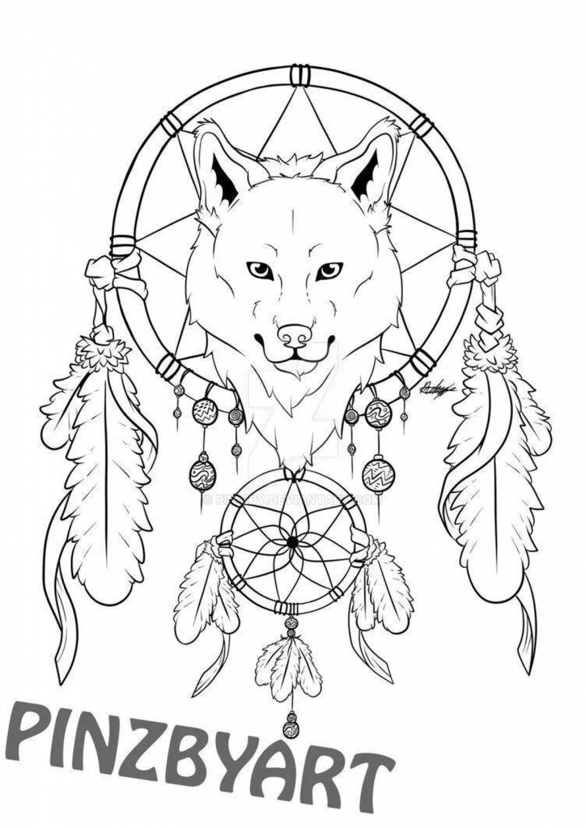 Charming amulet coloring book