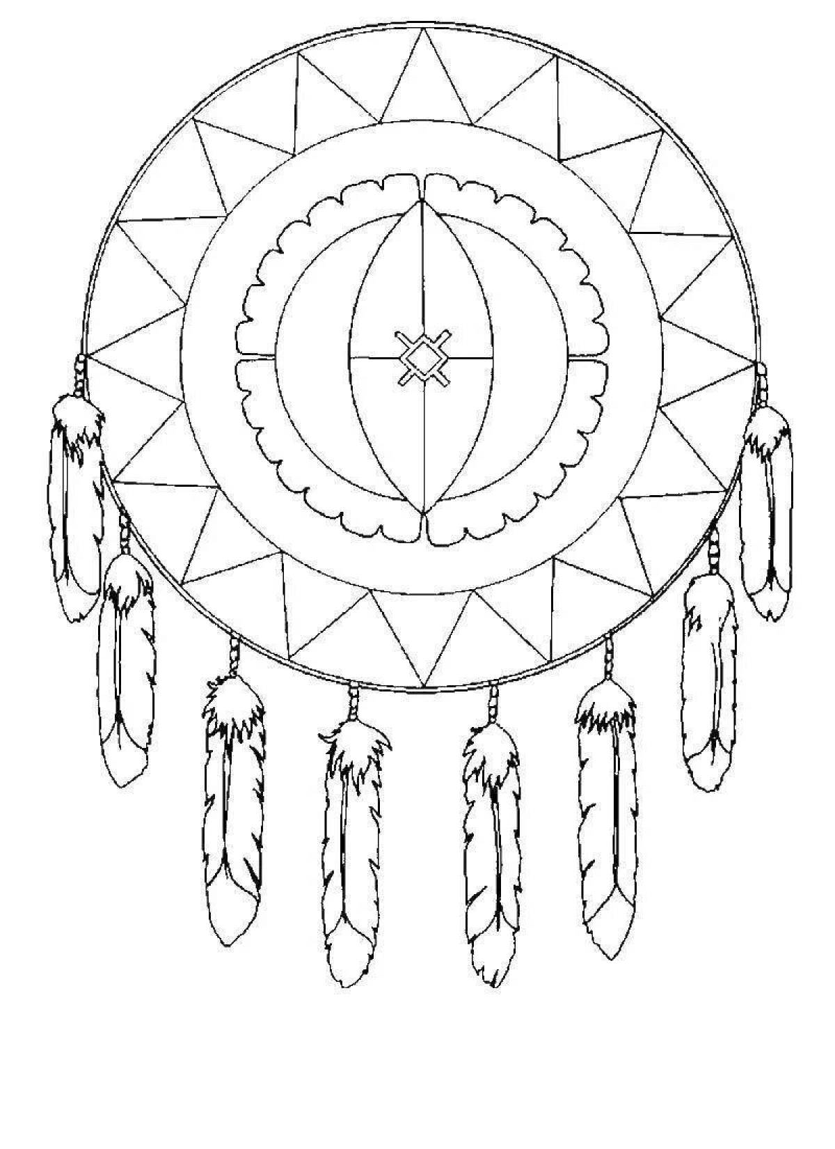 The bewitching amulet coloring page