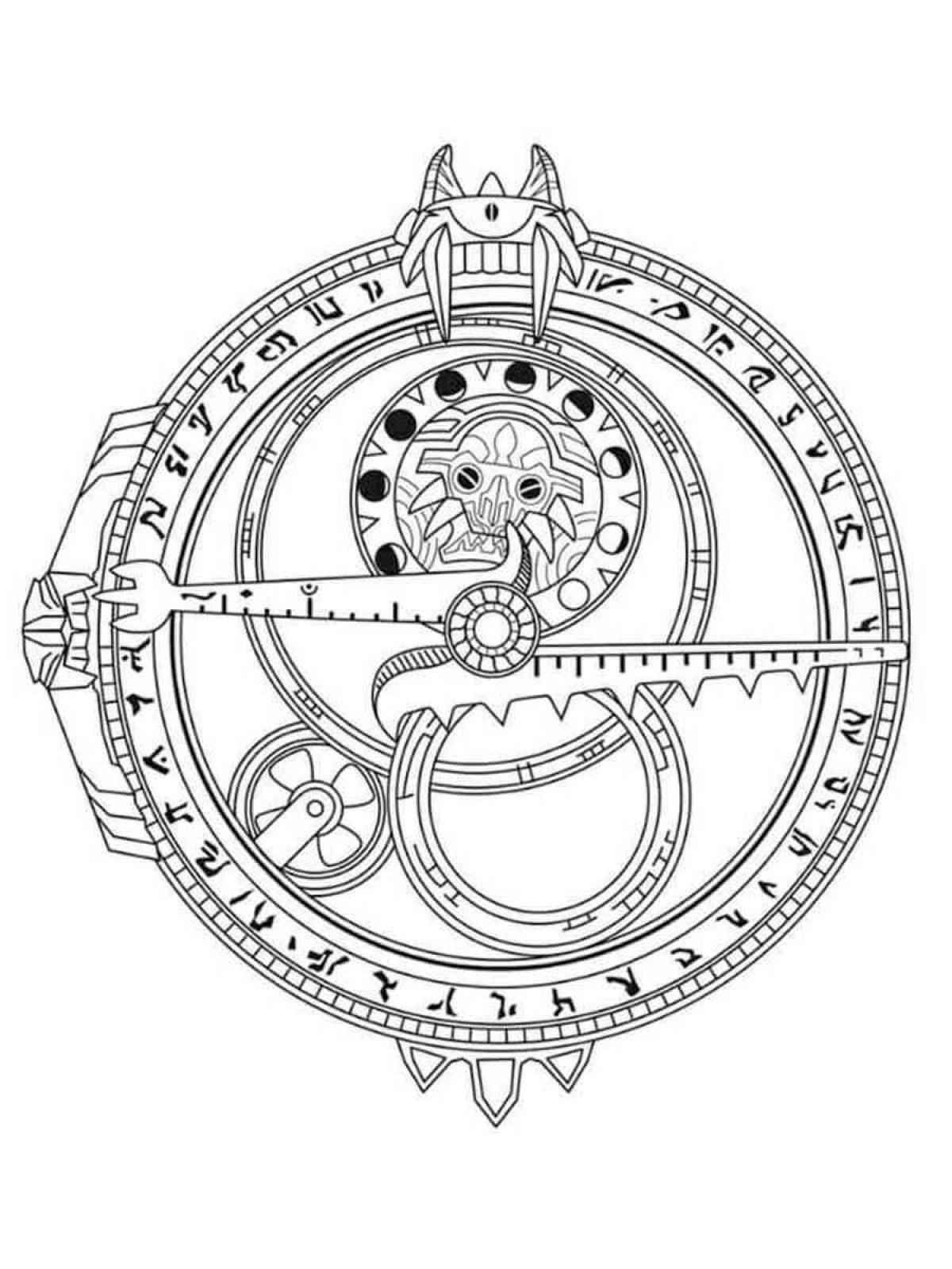 Amazing amulet coloring page