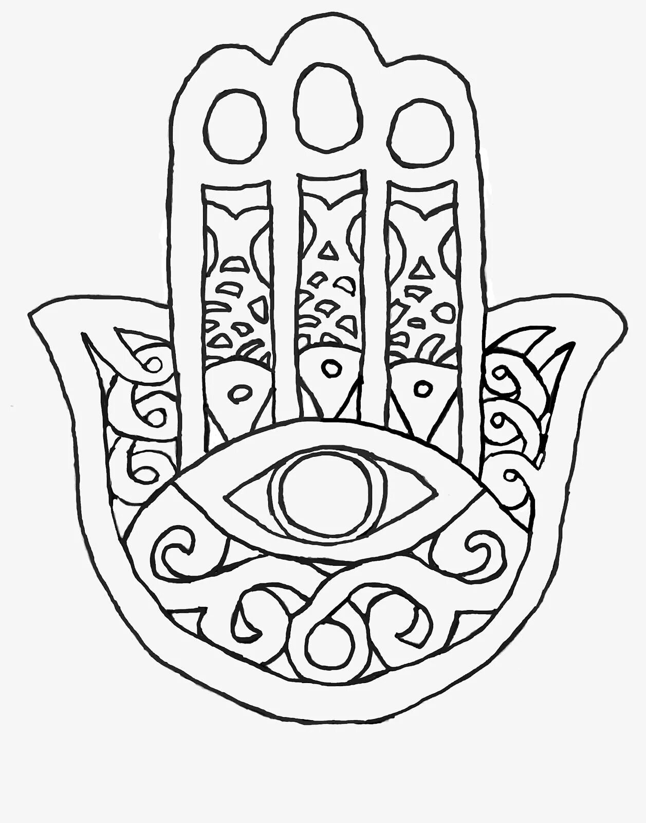 Colorful amulet coloring book