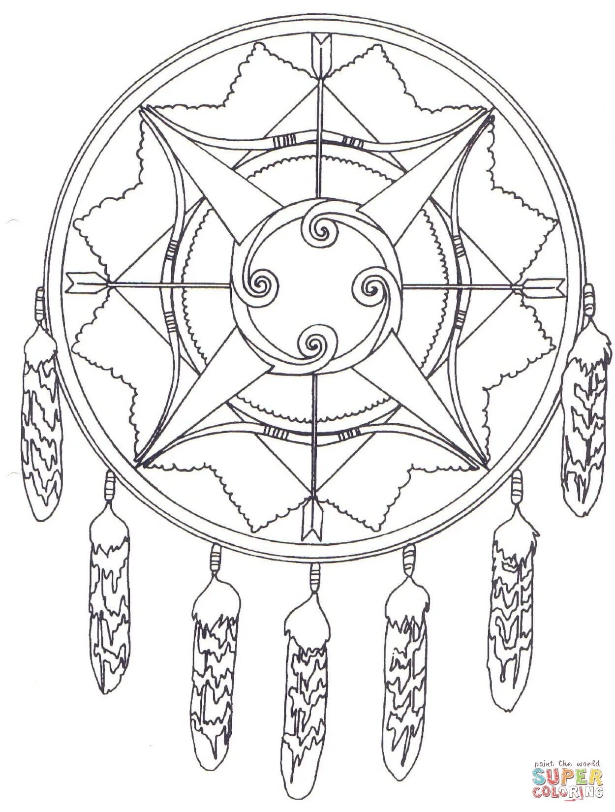 Coloring book bewitching amulet