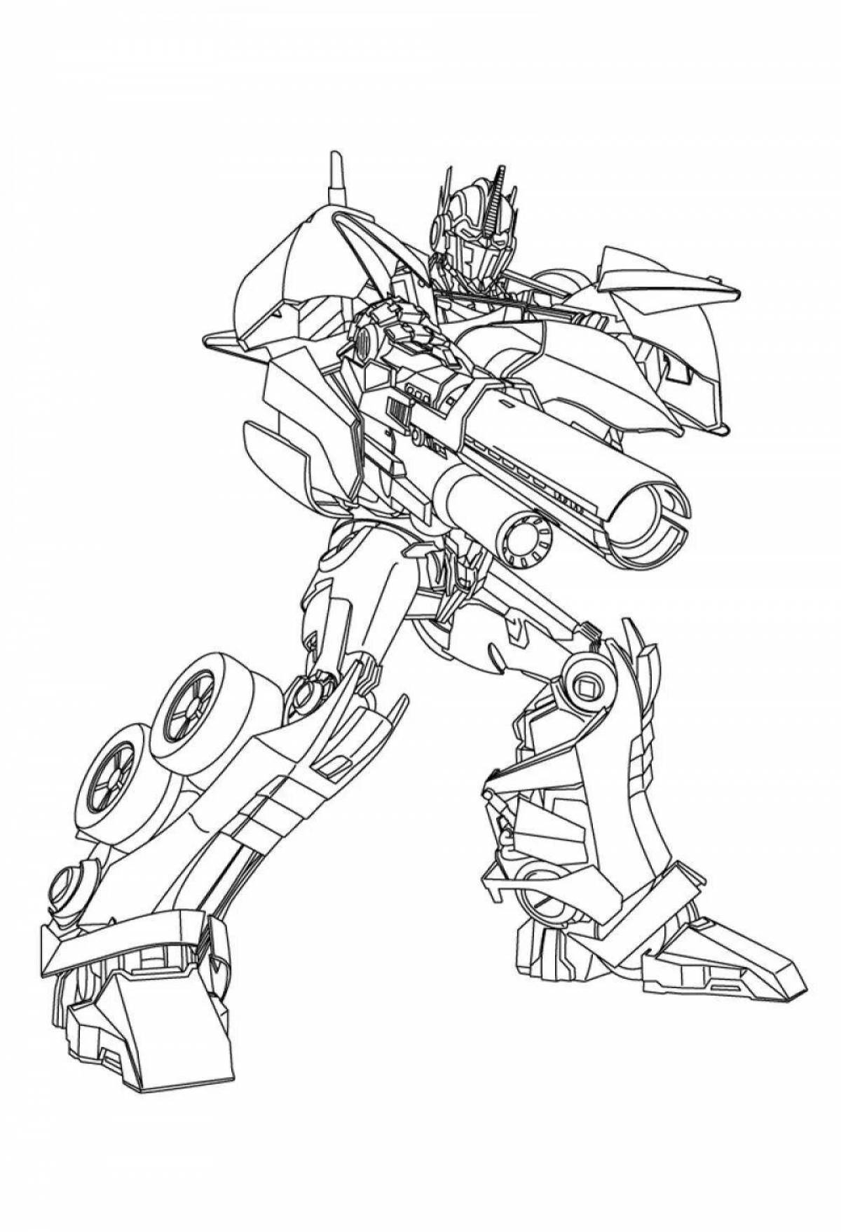 Shiny barricade coloring page