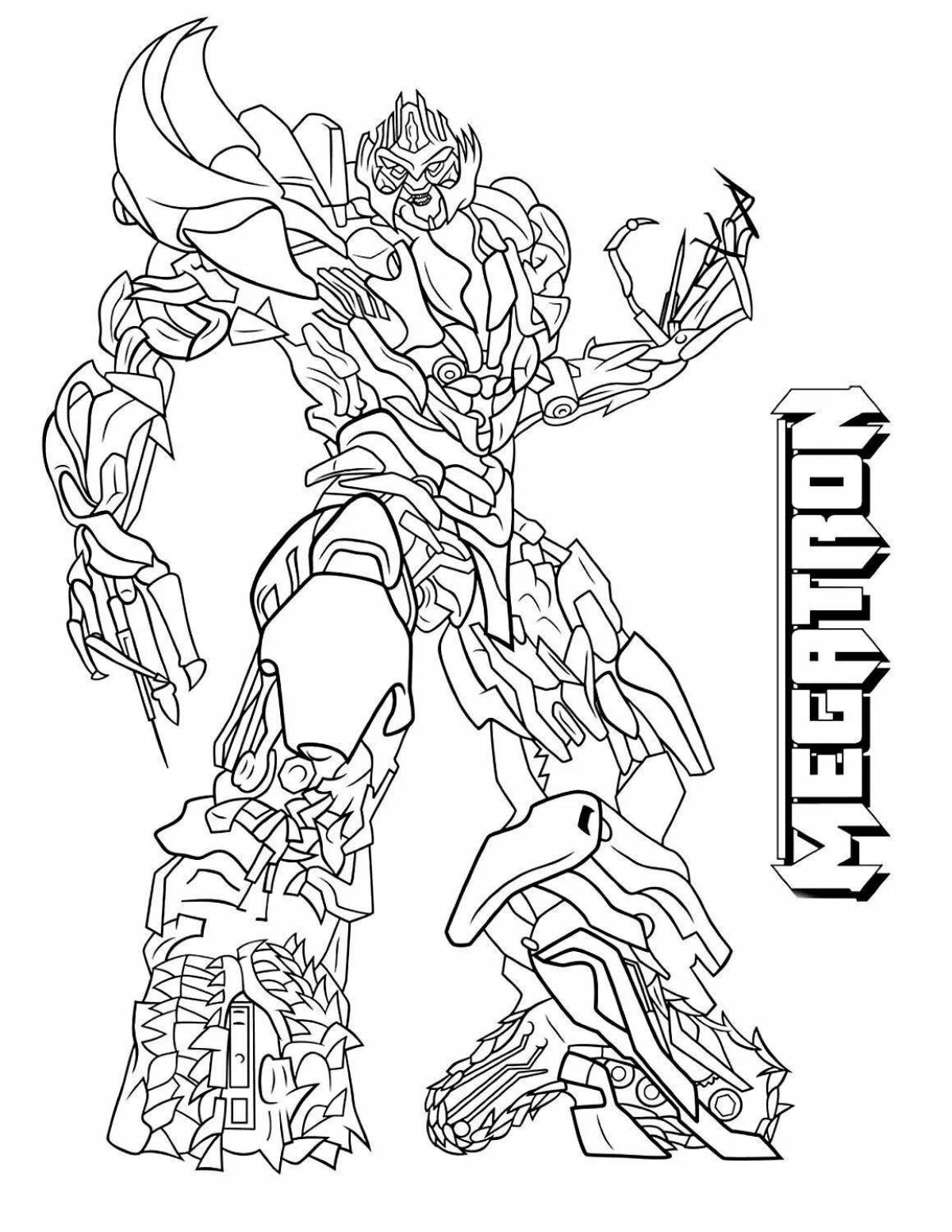 Awesome barricade coloring page