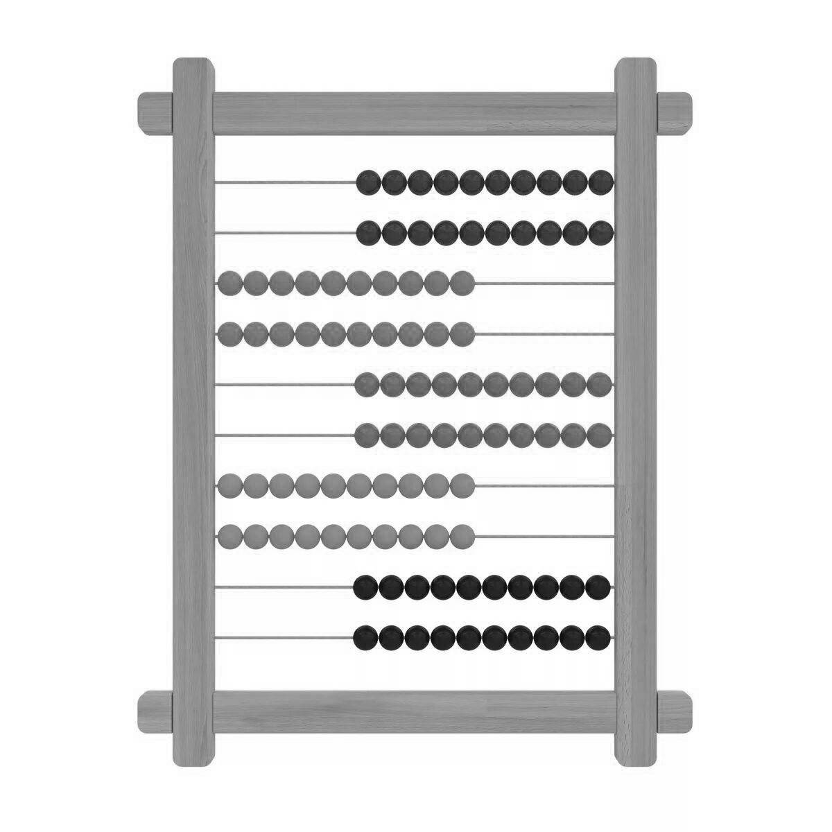 Bright coloring abacus