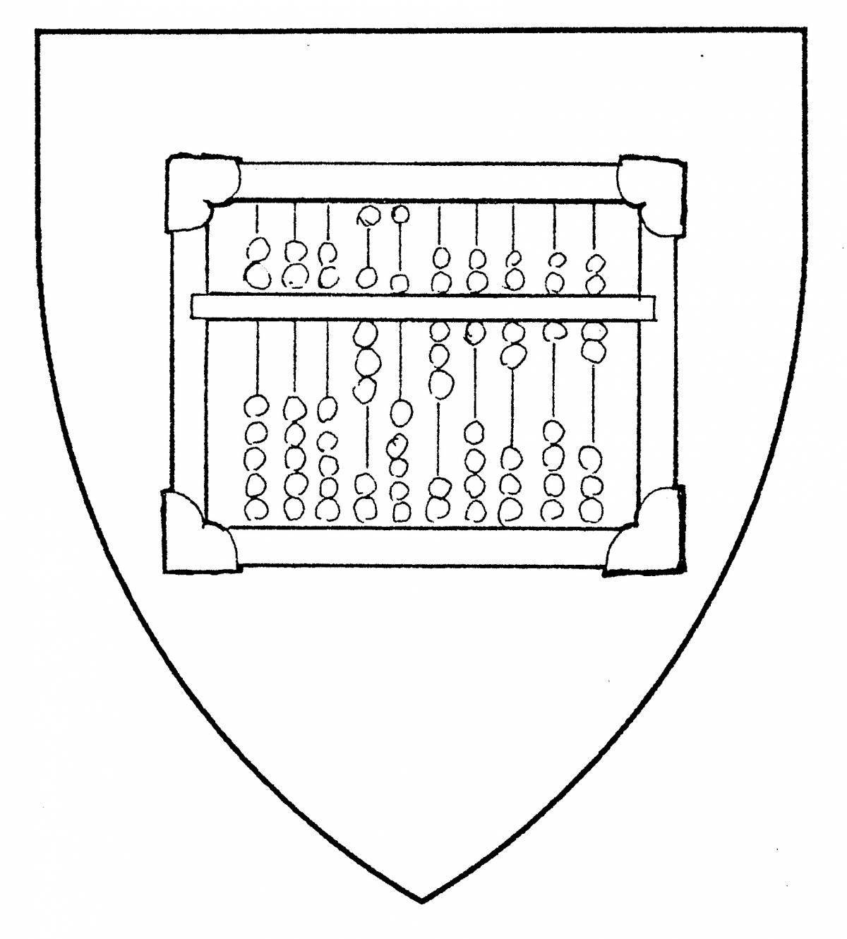 Bright abacus coloring page