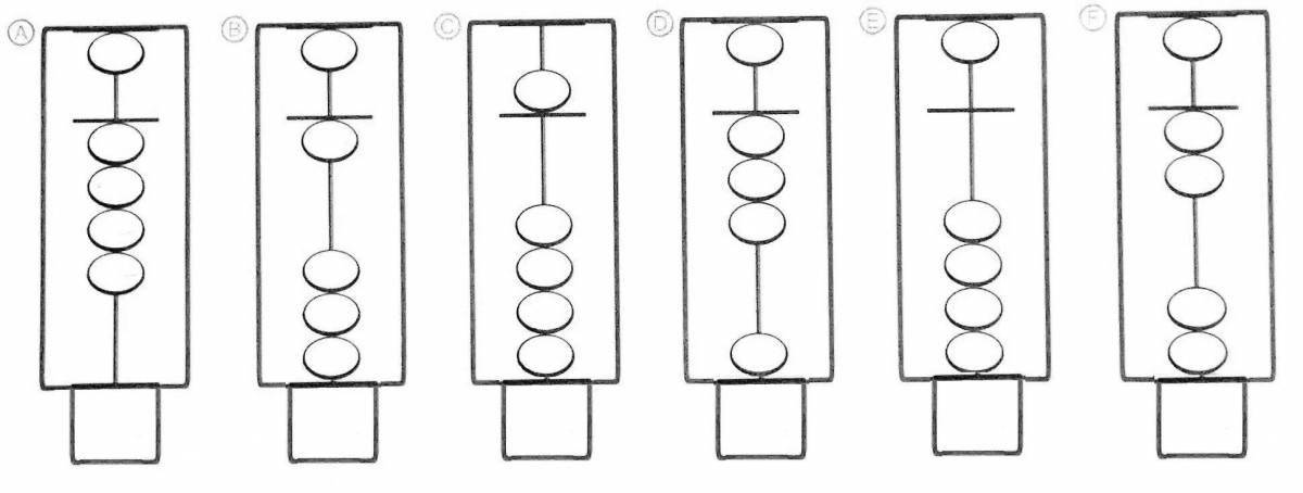 Joyful abacus coloring page
