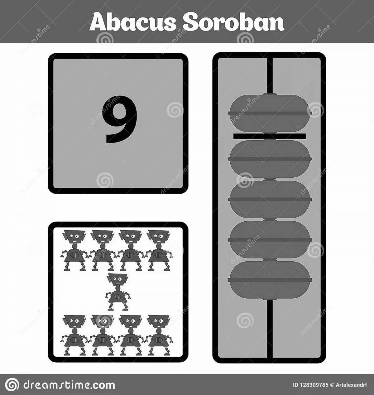 Coloring abacus