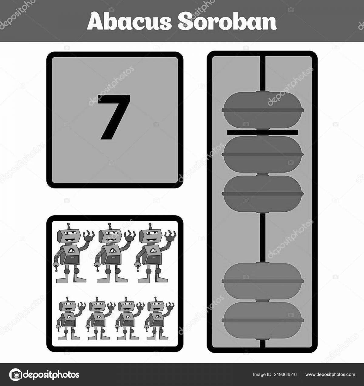 Abacus fun coloring book
