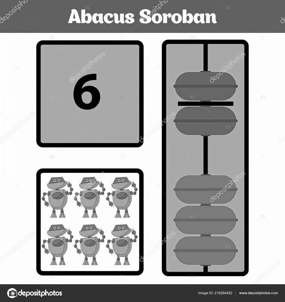 Creative abacus coloring