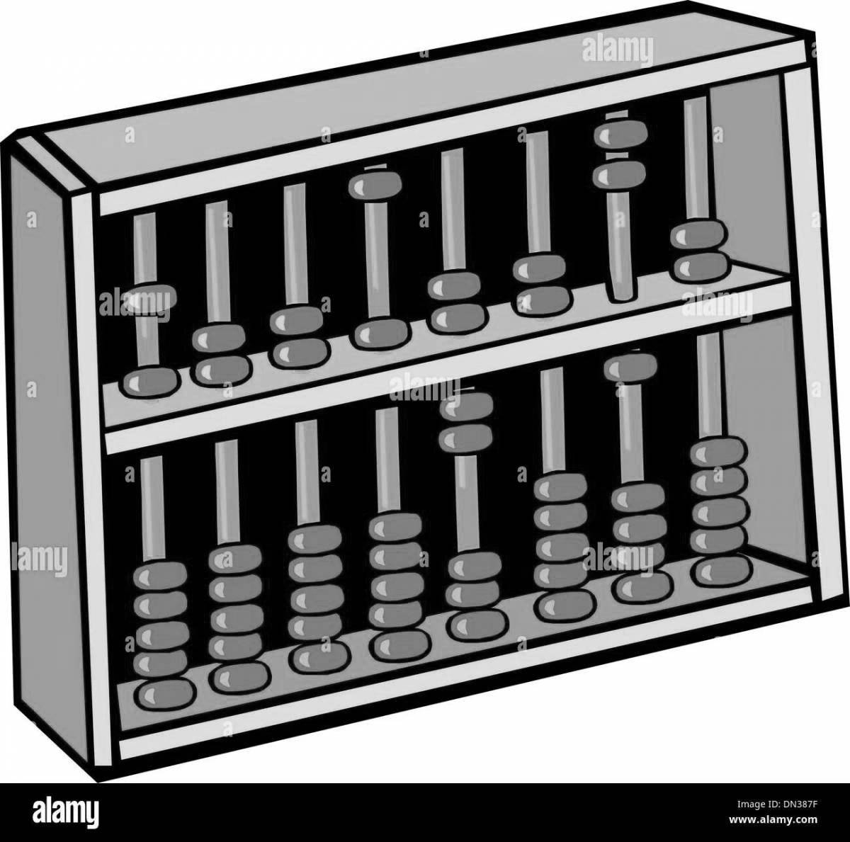 Coloring mystical abacus