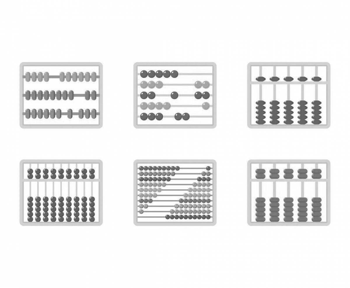 Colored abacus