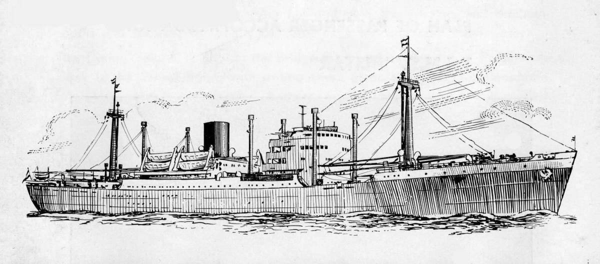 Great tanker coloring page