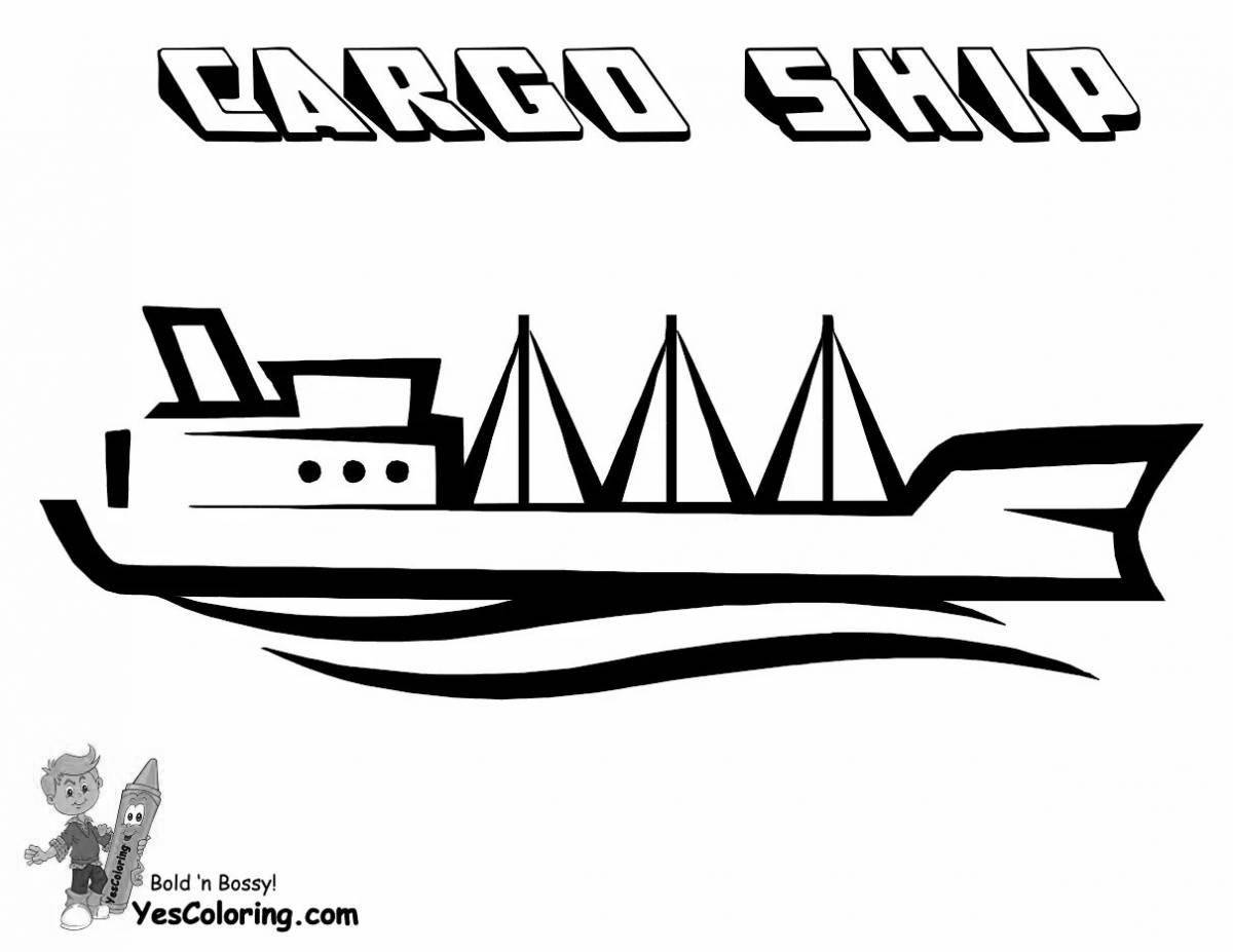 Awesome tanker coloring page