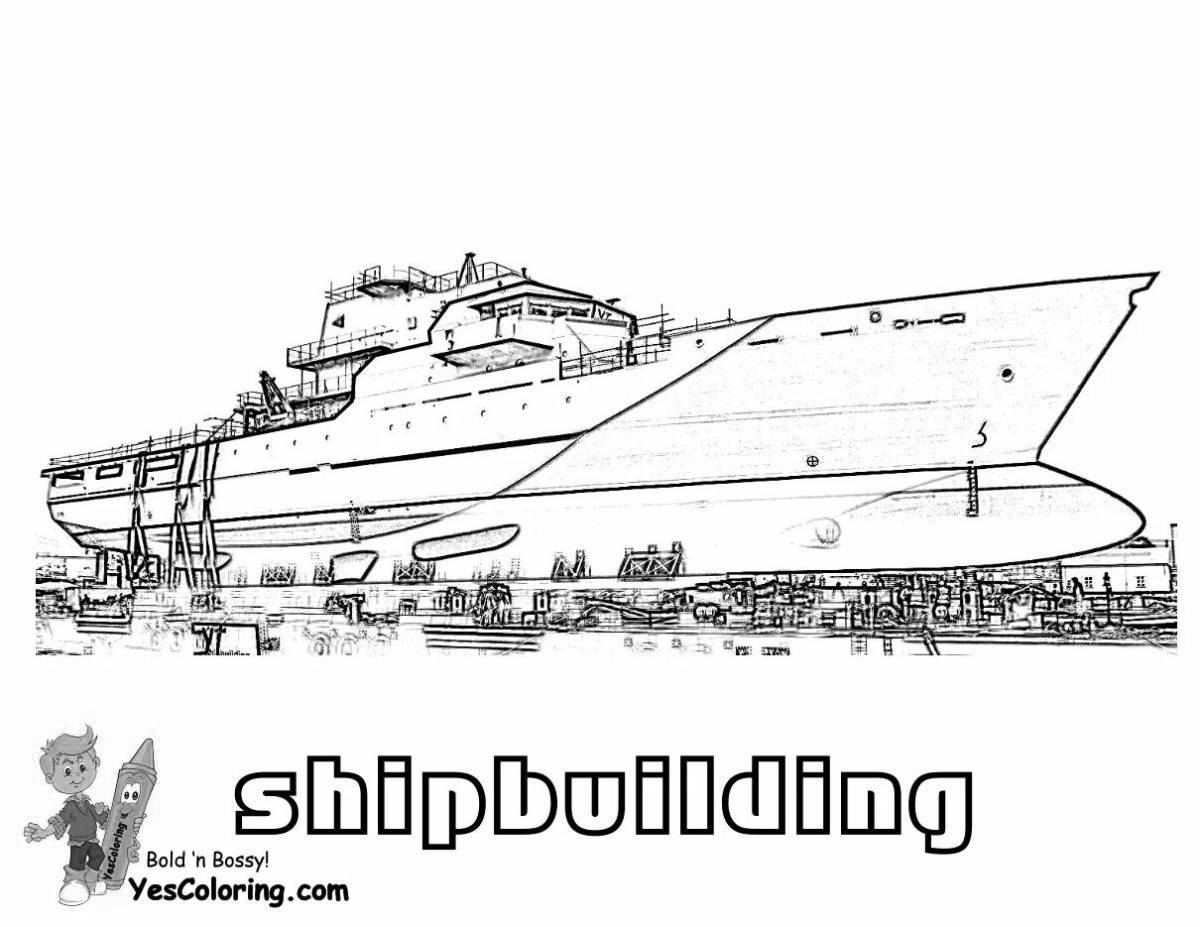 Fabulous tanker coloring page