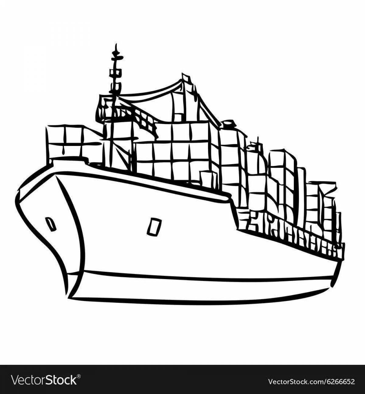 Wonderful tanker coloring book