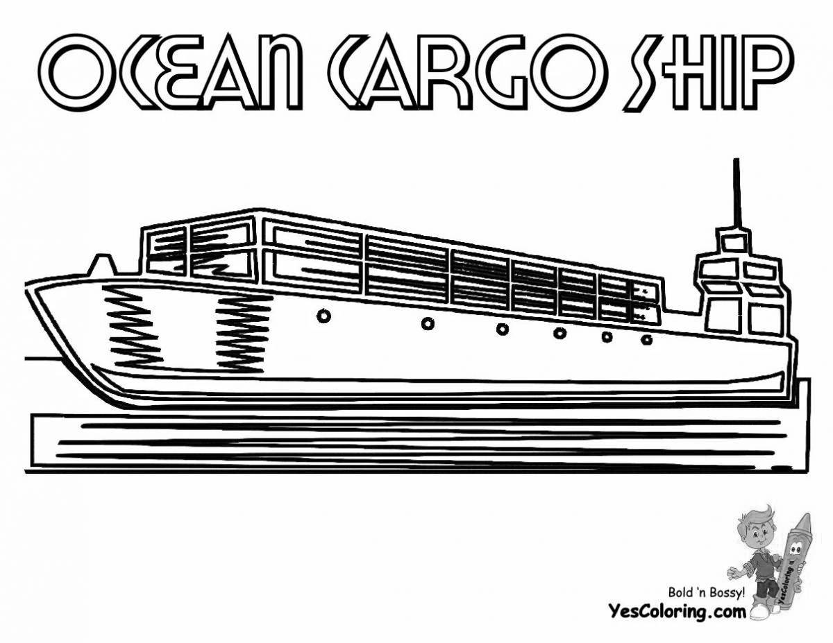 Royal tanker coloring page