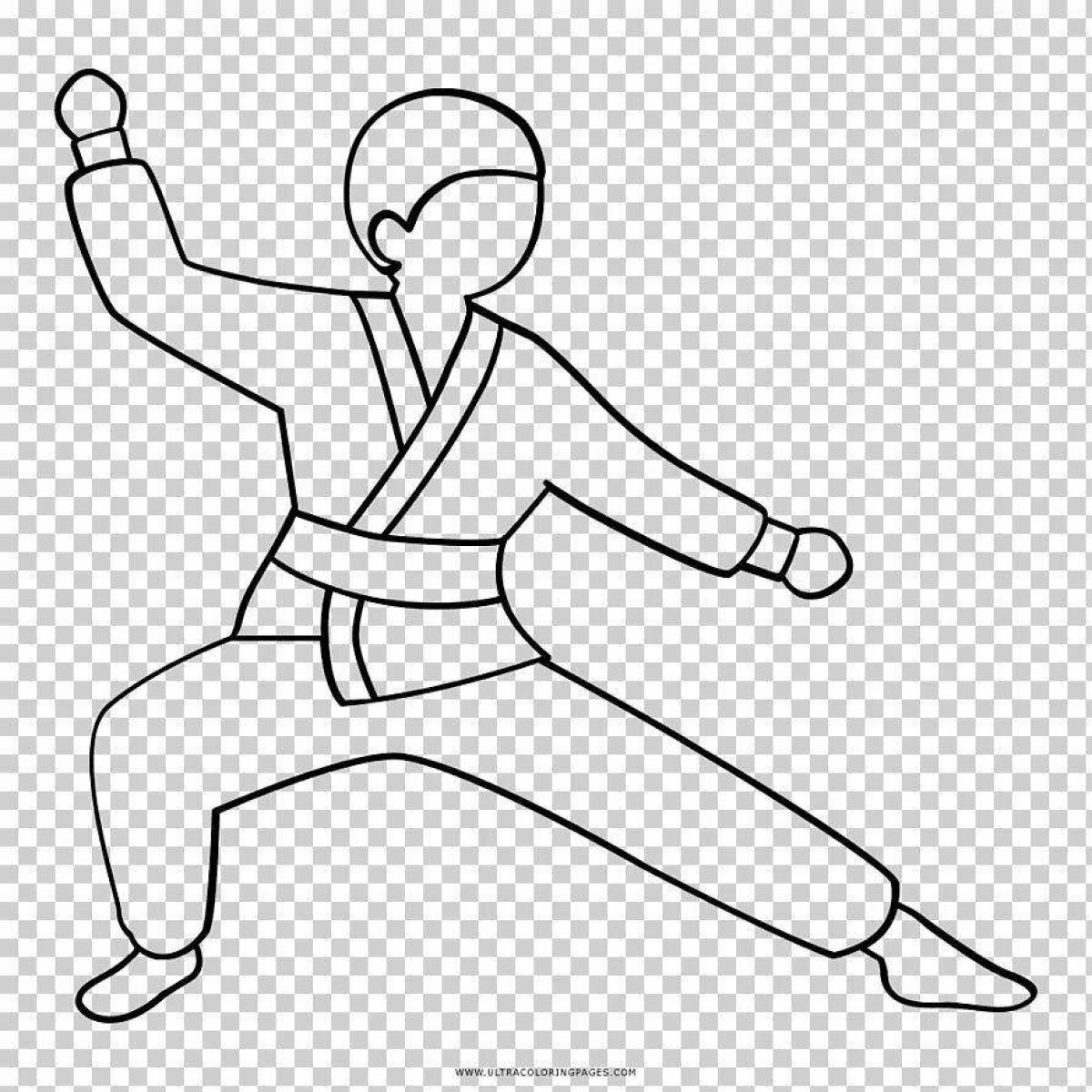 Great coloring judoka