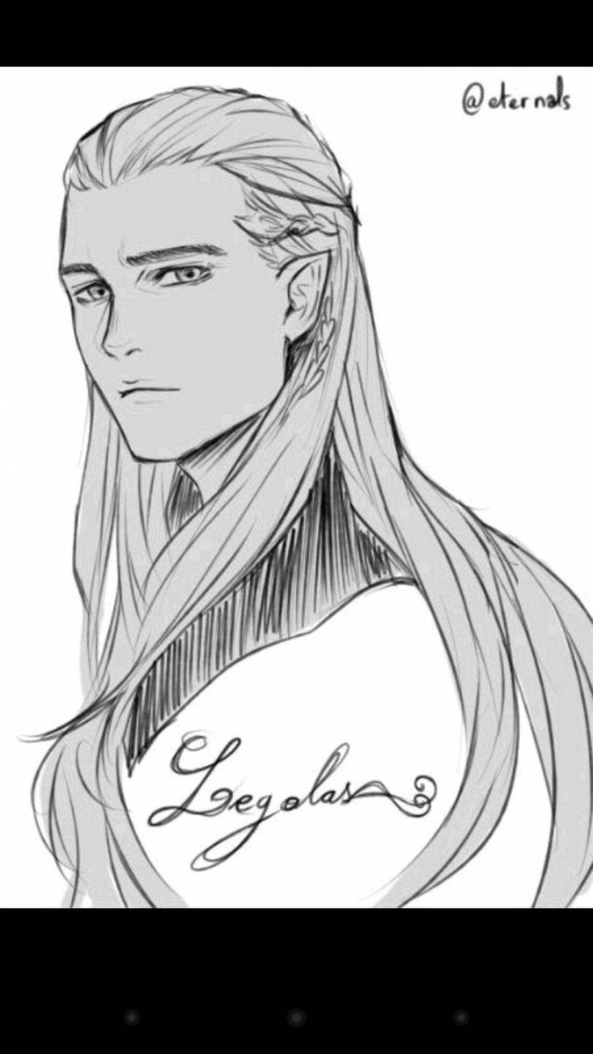 Legolas adorable coloring book